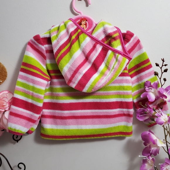 5/$20 Graphic Striped Jacket with Hoodie - Picture 2 of 4